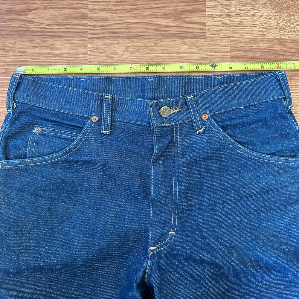 Vintage 70’s Lee Bootcut Blue Jeans RN34783 32x30 - Picture 10 of 11